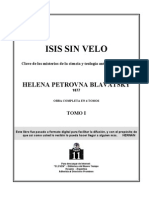 Blavatsky, H P - Isis Sin Velo 1