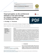 Visual Perception on the Architectural Elements of the Built Heritage of a Historic Temple Town a Case Study of Kumbakonam India