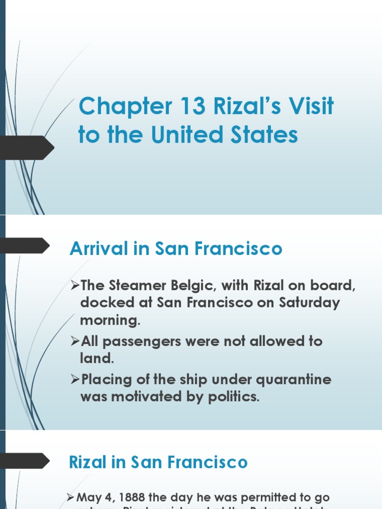 Rizal's Journey Through America and London | PDF | Philippines