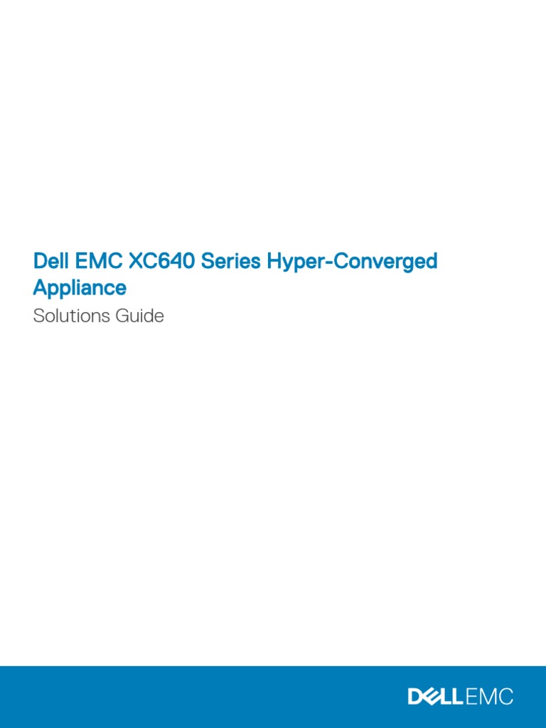 Dell Xc640 Ent Users Guide En Us Pdf Hyper V Solid State Drive