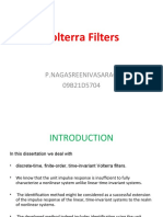 Volterra Filters: P.Nagasreenivasarao 09B21D5704