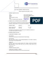 MSDS of Sodium Hypochlorite