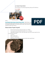 Cara Membuat Pupuk Kompos Organik Dengan Mudah