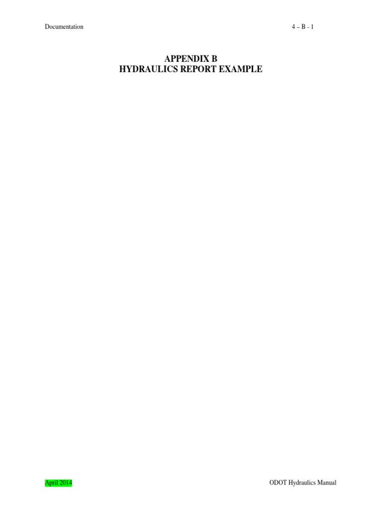 Hydraulics04B Report Example PDF PDF Flood Stream