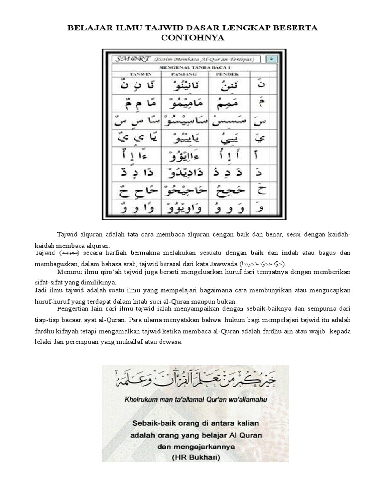 Belajar Tajwid Doc