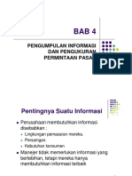 Bab 4 Pengumpulan Informasi Dan Pengukuran Permintaan Pasar