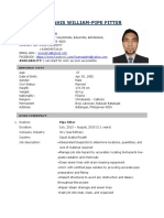 Magahis William - Pipe Fitter Resume