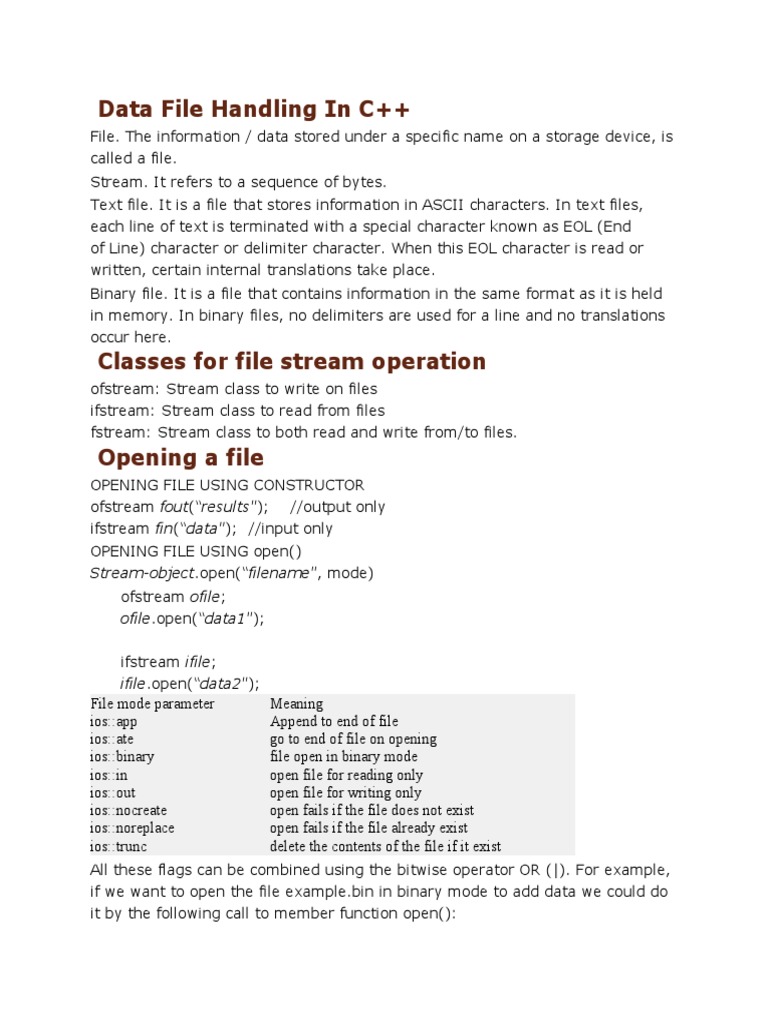 File Handling PDF | PDF | Computer File | Pointer (Computer Programming)