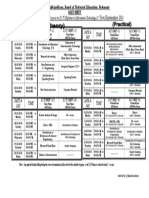KPBTE DIT Date Sheet 2014