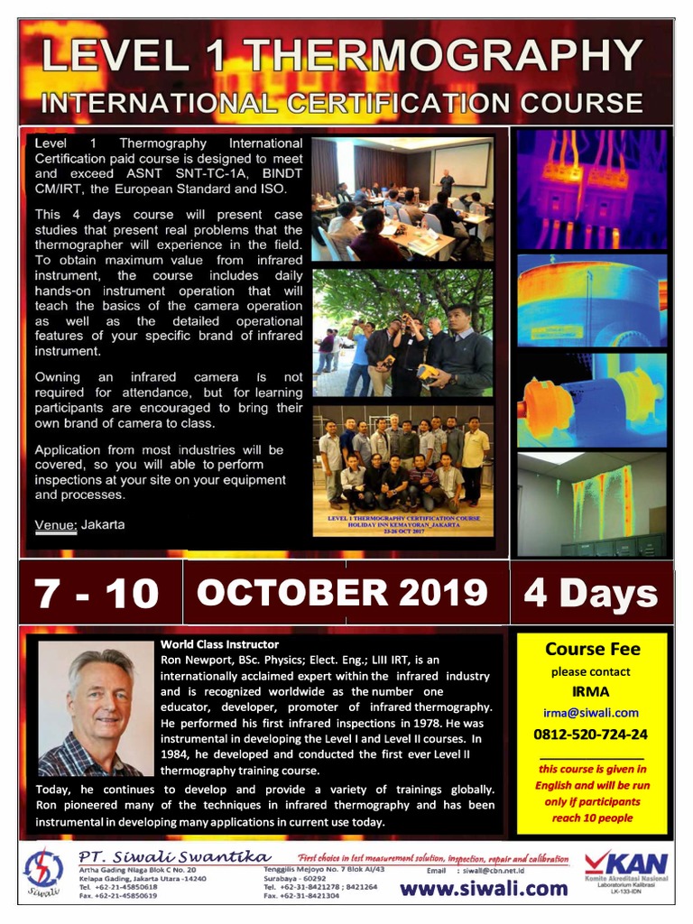 Level 1 Thermography Course RonNewport PDF PDF Thermography Infrared