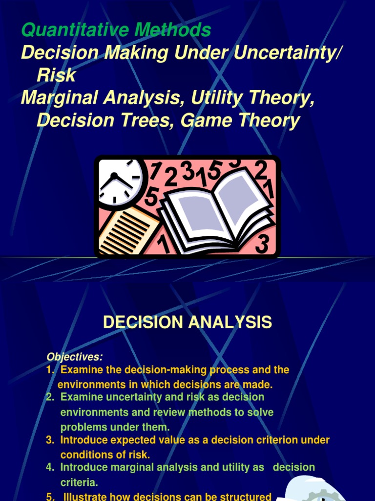 Qua Met Decision Analysis Models | PDF | Utility | Decision Theory