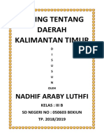 Kliping Tentang Daerah Kalimantan Timur