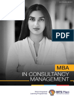 MBA in Consultancy Management at BITS Pilani