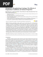 Manganese Phosphatizing Coatings The Effects of PR