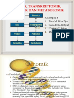 Genomik, Transkriptomik, Proteomik Dan Metabolomik