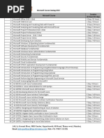 Microsoft Course Catalogue 2019-20