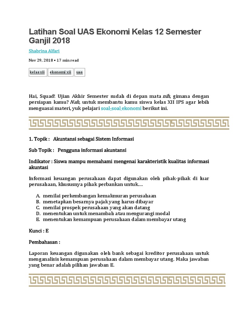 Contoh Essay Tentang Akuntansi Sebagai Sistem Informasi