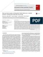 Flow and Heat Transfer of Ostwald-De Waele Fluid Over A Variable Thickness Rotating Disk With Index Decreasing