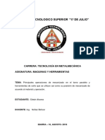 Principales Operaciones Del Torno PDF