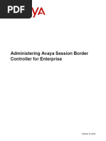 Administering Avaya Session Border Controller For Enterprise 10-10-2019 PDF