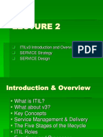 L2 - ITIL v3 - Overview, SV Strategy, SV Design