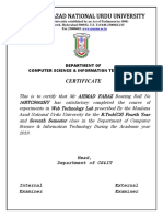 WT Certificate