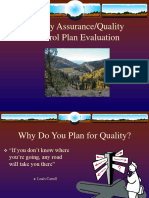 QA/QC Plan Evaluation Summary