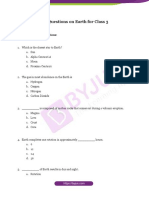 GK Questions On Earth For Class 3