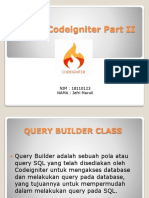 Modul Codeigniter Part II