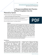 Assessment of the Temporomandibular Joint Function