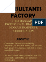 Consultants Factory ITIL 4 Transition Module