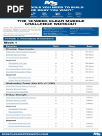 12 Week Clear Muscle Challenge