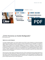 ¿Cómo Funciona Un Aceite Multigrado - Noria Latín América PDF