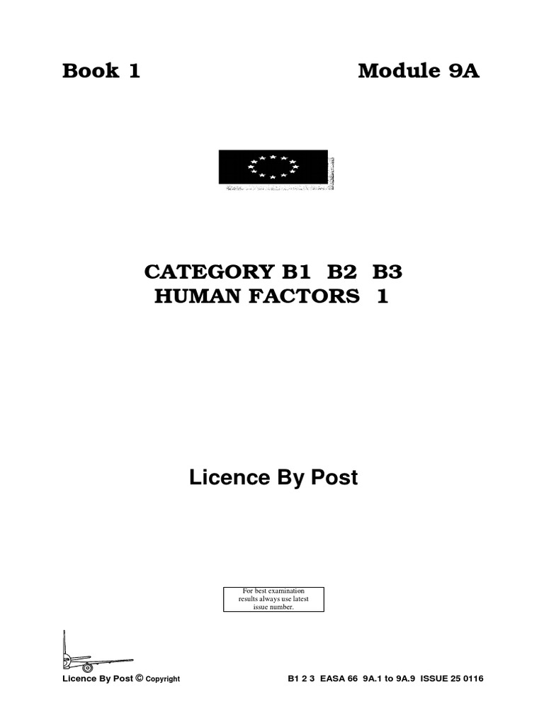EASA Mod 9A BK 1 Human Factors 1 PDF | PDF | Hearing Loss | Eye