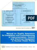 Manual on QA for Installation & Comm