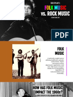 Folk vs Rock in the 1960s ppt