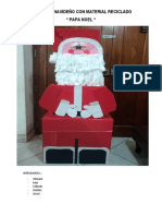 Proyecto Navideño Con Material Reciclado - Thiago