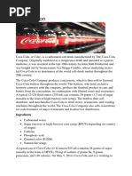Coca Cola Production Process | PDF | Coca Cola | Franchising