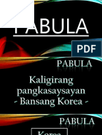 G9-Kaligirang Kasaysayan NG Pabula Sa Korea