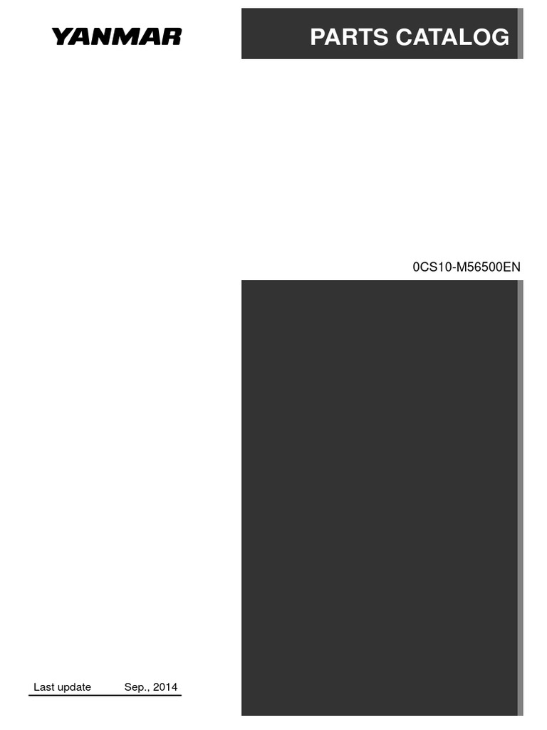 Yanmar Sd 50 Parts Manual