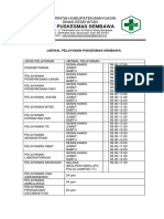 Jadwal Puskesmas Sembawa