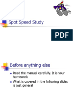 Spot Speed Study