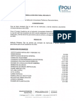 Resolucion Rectoral 52-19 - Derechos Pecuniarios 2020