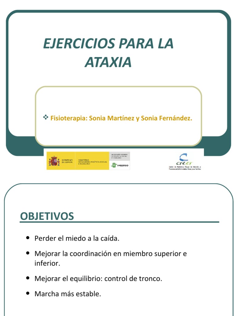 Ejercicios para Ataxia Cerebelosa | PDF | Pie | Rodilla