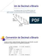 Conversión de Un Número Binario A Decimal y de Decimal A Binario