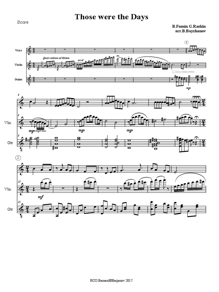  Those Were The Days PDF 