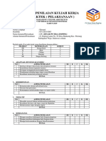 Form Penilaian Kuliah Kerja Praktek