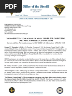 Close School of Music arrest press release 12.9.19