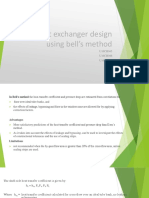 Heat Exchanger Design Using Bell's Method