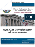 Read: DOJ Inspector General's FISA Report